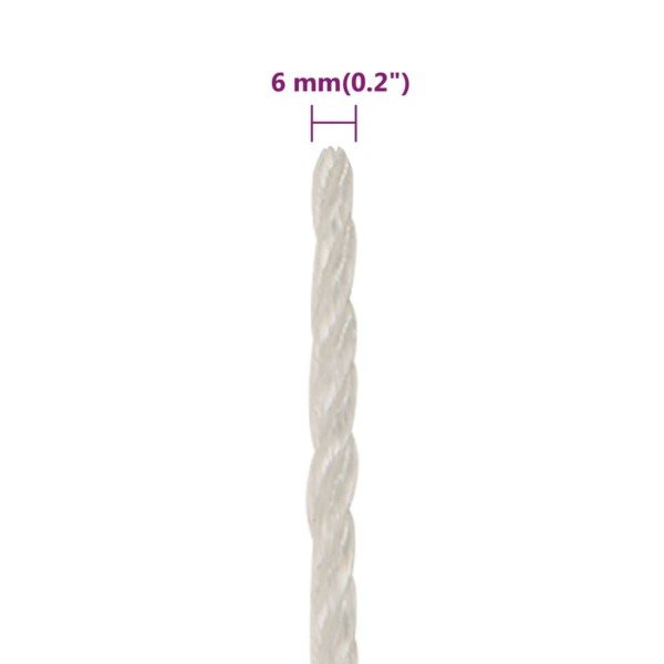 Cuerda de trabajo polipropileno blanco 6 mm 500 m Cuerda de trabajo polipropileno blanco 6 mm 500 m
