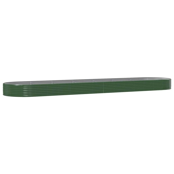 Jardinera arriate acero recubrimiento polvo verde 600x140x36 cm Jardinera arriate acero recubrimiento polvo verde 600x140x36 cm