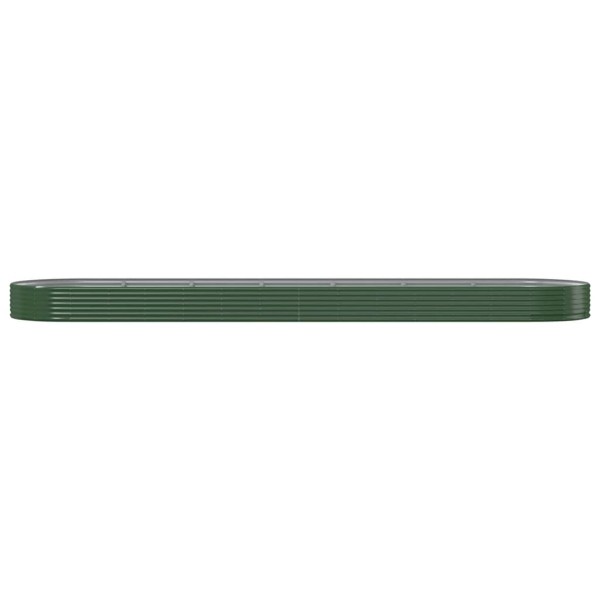 Jardinera arriate acero recubrimiento polvo verde 600x140x36 cm Jardinera arriate acero recubrimiento polvo verde 600x140x36 cm