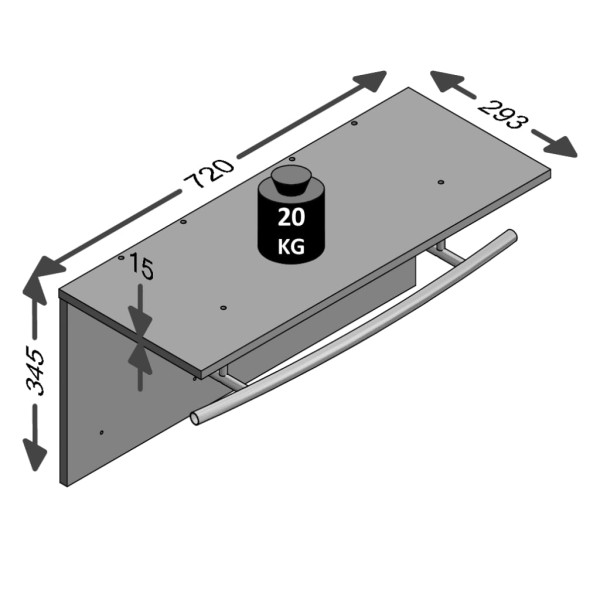 FMD Perchero de pared marrón envejecido 72x29,3x34,5 cm FMD Perchero de pared marrón envejecido 72x29,3x34,5 cm