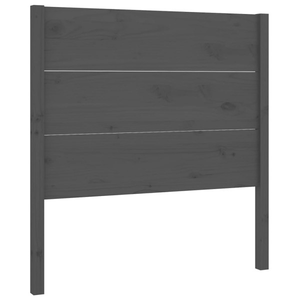 Cabecero madera maciza de pino gris 81x4x100 cm Cabecero madera maciza de pino gris 81x4x100 cm