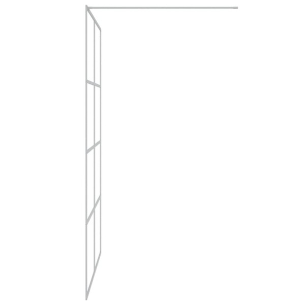 Mampara de ducha vidrio ESG transparente plateado 140x195 cm Mampara de ducha vidrio ESG transparente plateado 140x195 cm