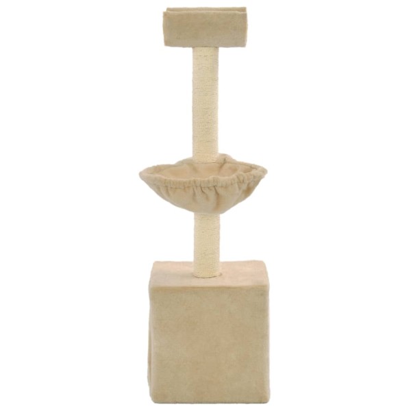 Rascador para gatos con poste de sisal 105 cm beige Rascador para gatos con poste de sisal 105 cm beige