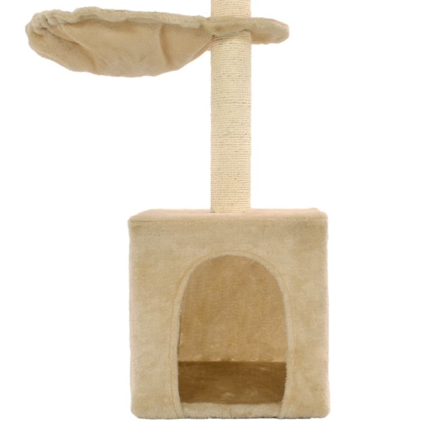 Rascador para gatos con poste de sisal 105 cm beige Rascador para gatos con poste de sisal 105 cm beige