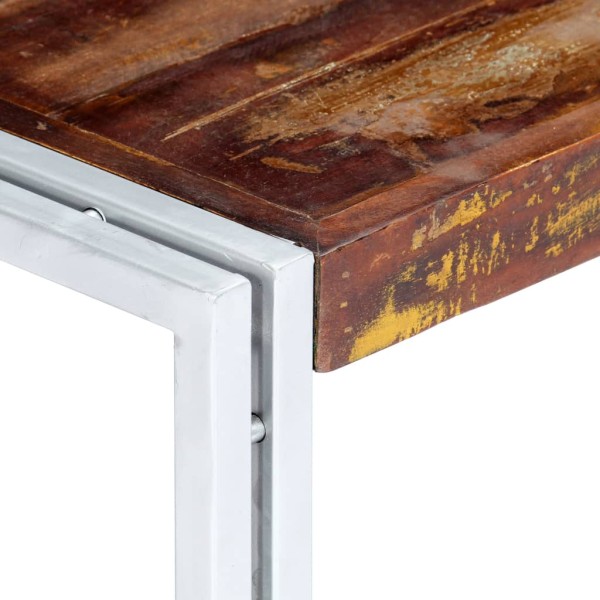 Mesa de centro de madera maciza reciclada 60x60x35 cm Mesa de centro de madera maciza reciclada 60x60x35 cm