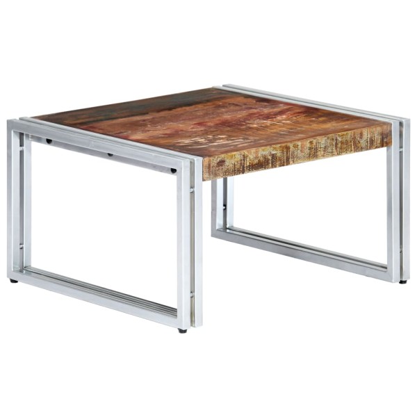 Mesa de centro de madera maciza reciclada 60x60x35 cm Mesa de centro de madera maciza reciclada 60x60x35 cm