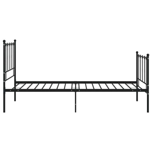 Estructura de cama de metal negro 100x200 cm Estructura de cama de metal negro 100x200 cm
