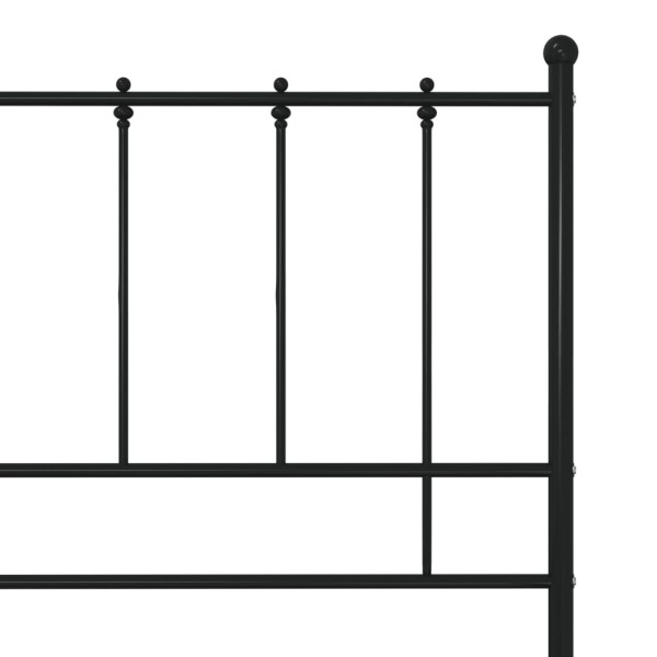 Estructura de cama de metal negro 100x200 cm Estructura de cama de metal negro 100x200 cm