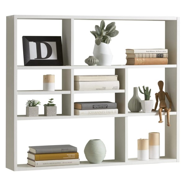 FMD Estantería de pared con 9 compartimentos blanco FMD Estantería de pared con 9 compartimentos blanco