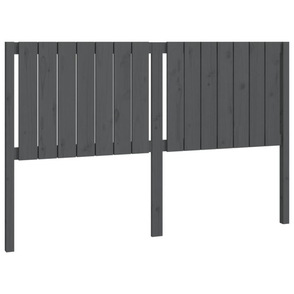 Cabecero de cama madera maciza de pino gris 155,5x4x100 cm Cabecero de cama madera maciza de pino gris 155,5x4x100 cm