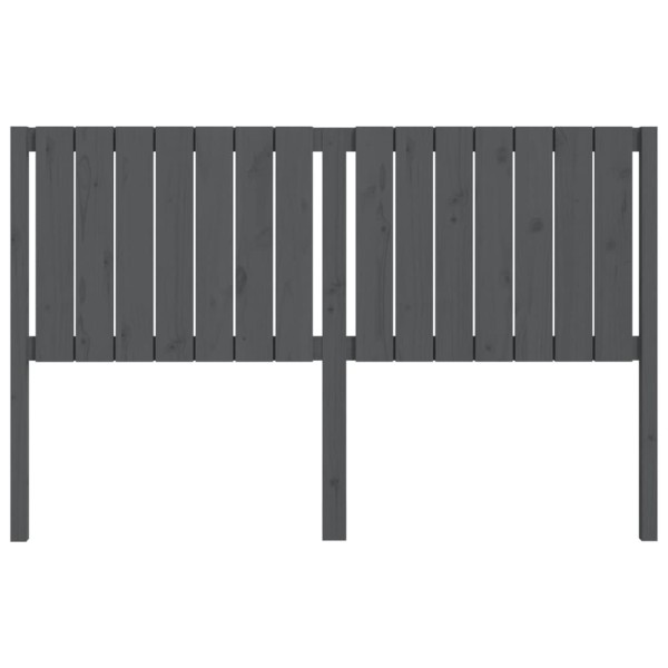 Cabecero de cama madera maciza de pino gris 155,5x4x100 cm Cabecero de cama madera maciza de pino gris 155,5x4x100 cm