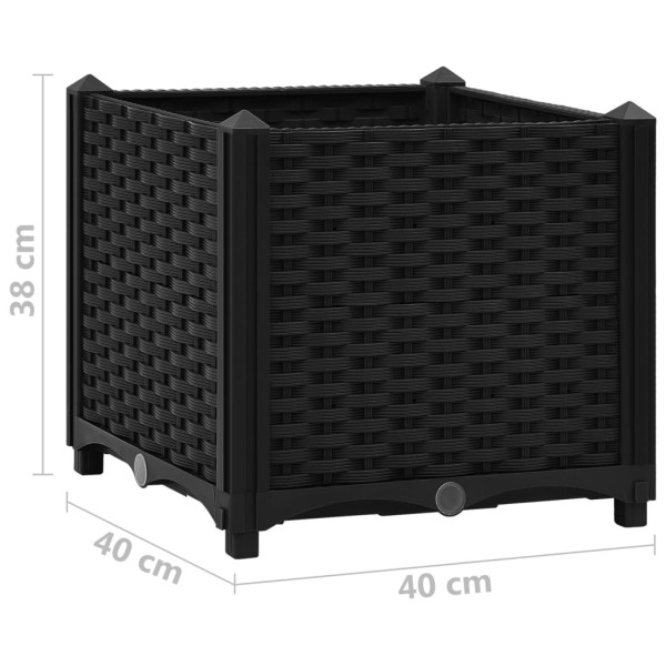 Arriate 40x40x38 cm polipropileno Arriate 40x40x38 cm polipropileno