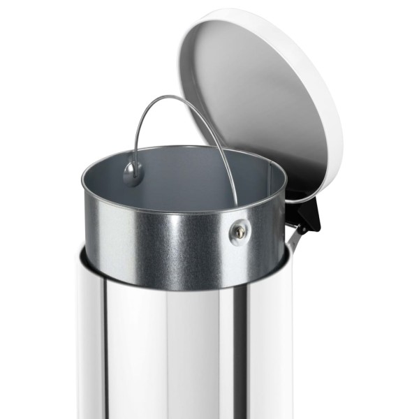 Hailo Papelera pedal Solid acero inox cubo interior galvanizado L 18L Hailo Papelera pedal Solid acero inox cubo interior galvanizado L 18L