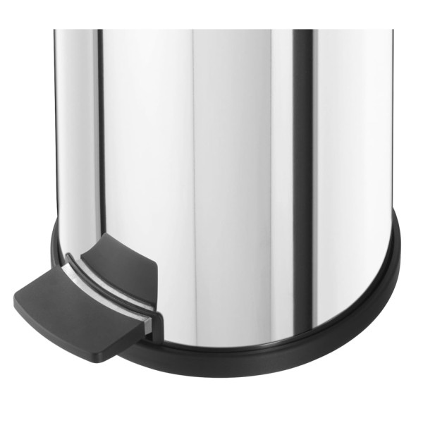 Hailo Papelera pedal Solid acero inox cubo interior galvanizado L 18L Hailo Papelera pedal Solid acero inox cubo interior galvanizado L 18L