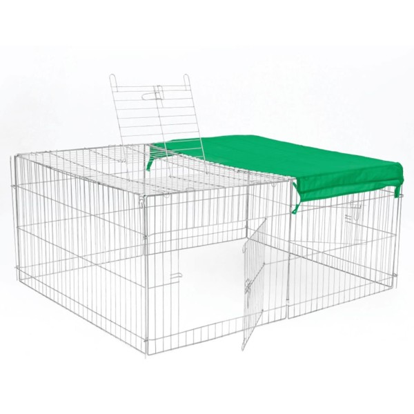 @Pet Recinto para mascotas de exterior Castle metal 144x112x60 @Pet Recinto para mascotas de exterior Castle metal 144x112x60