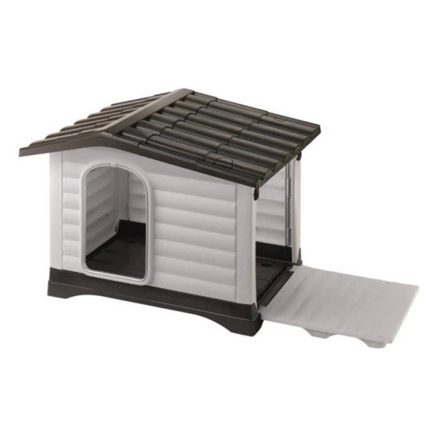 Ferplast Caseta para perros Villa 70 gris 73x59x53 cm 87253099 Ferplast Caseta para perros Villa 70 gris 73x59x53 cm 87253099