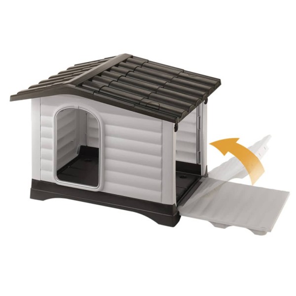 Ferplast Caseta para perros Villa 70 gris 73x59x53 cm 87253099 Ferplast Caseta para perros Villa 70 gris 73x59x53 cm 87253099