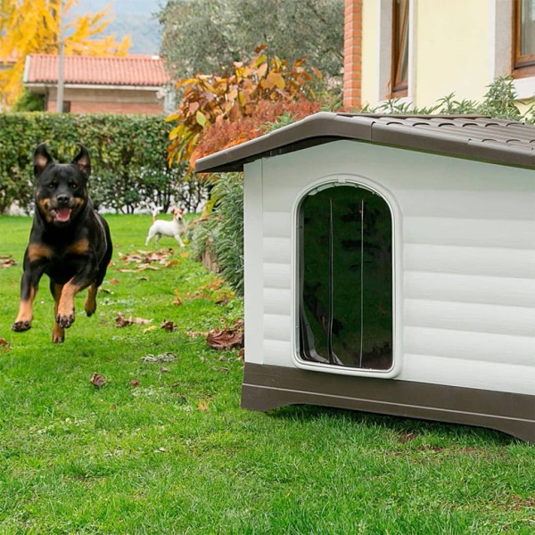 Ferplast Caseta para perros Villa 70 gris 73x59x53 cm 87253099 Ferplast Caseta para perros Villa 70 gris 73x59x53 cm 87253099