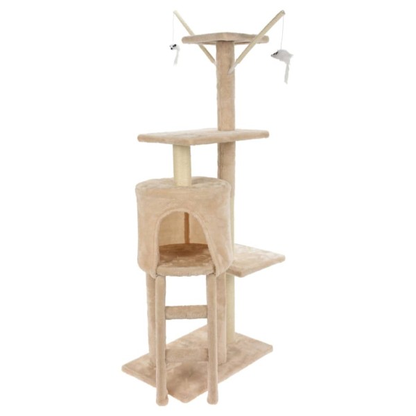 Pets Collection Torre rascador para gatos 45x30x110 cm beige Pets Collection Torre rascador para gatos 45x30x110 cm beige