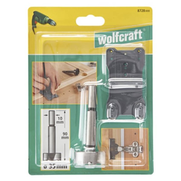 wolfcraft Juego de brocas Forstner 2 piezas negro wolfcraft Juego de brocas Forstner 2 piezas negro