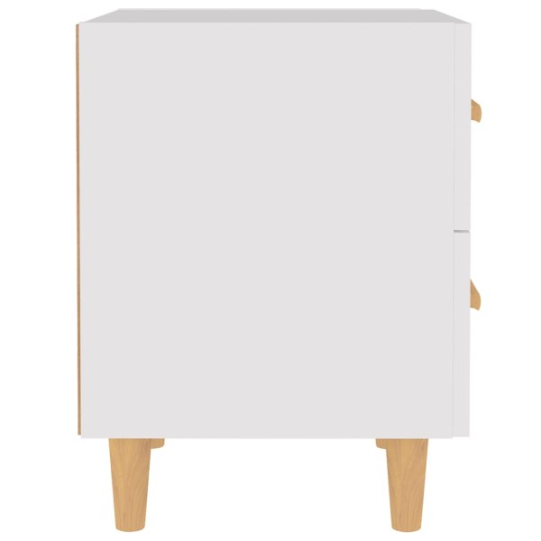 Mesitas de noche 2 unidades color blanco 40x35x47,5 cm Mesitas de noche 2 unidades color blanco 40x35x47,5 cm