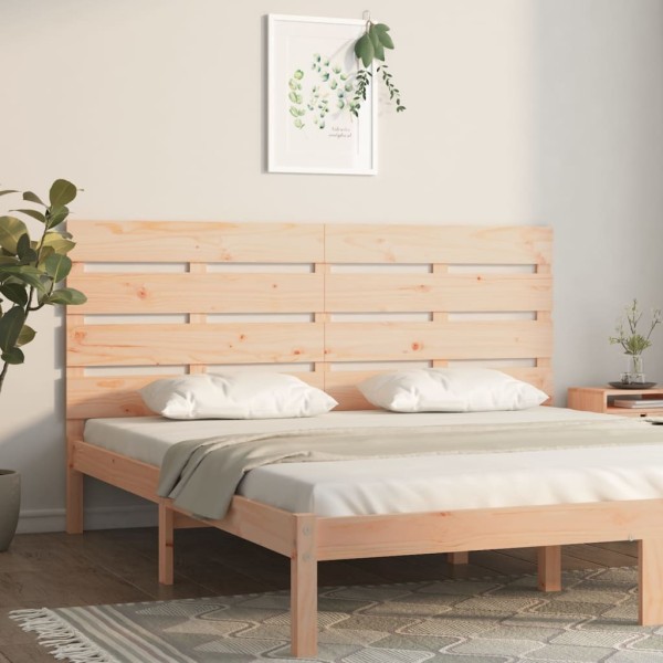 Cabecero de cama madera maciza de pino 135x3x80 cm Cabecero de cama madera maciza de pino 135x3x80 cm