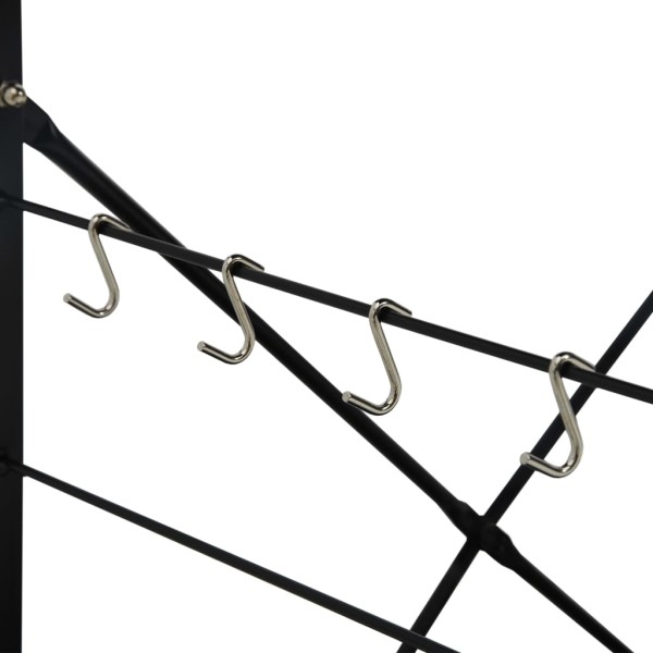 Armario para microondas madera ingeniería negro 60x39,6x123 cm Armario para microondas madera ingeniería negro 60x39,6x123 cm