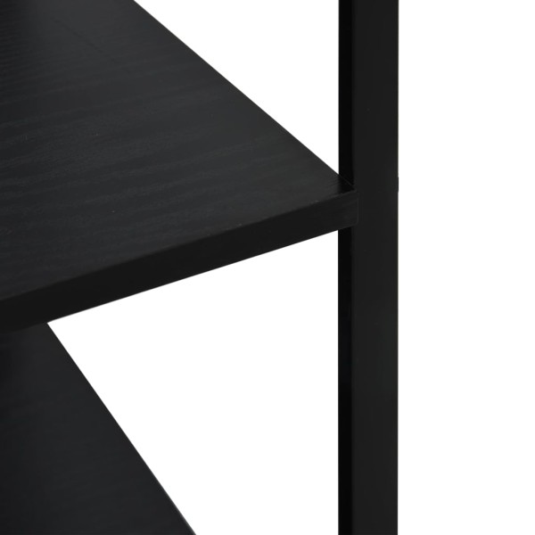 Armario para microondas madera ingeniería negro 60x39,6x123 cm Armario para microondas madera ingeniería negro 60x39,6x123 cm