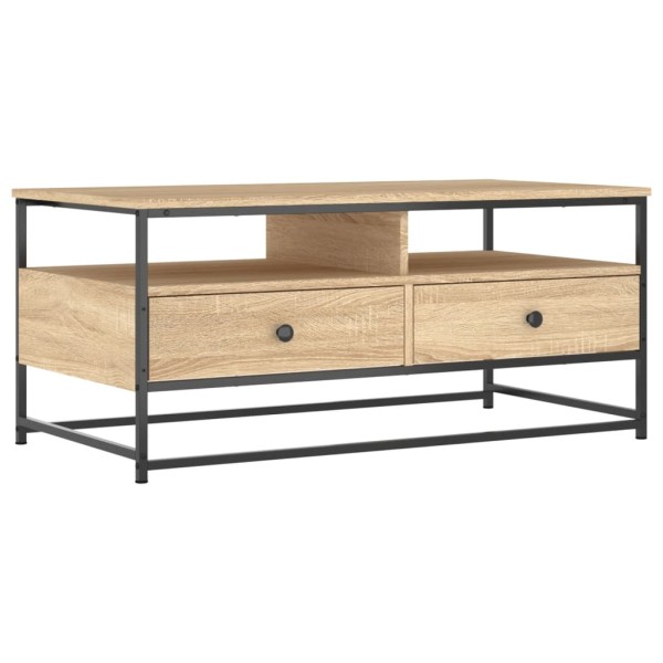 Mesa de centro madera de ingeniería roble Sonoma 100x51x45 cm Mesa de centro madera de ingeniería roble Sonoma 100x51x45 cm