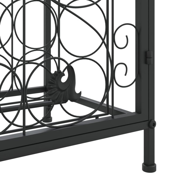 Botellero para 33 botellas hierro forjado negro 45x36x100 cm Botellero para 33 botellas hierro forjado negro 45x36x100 cm