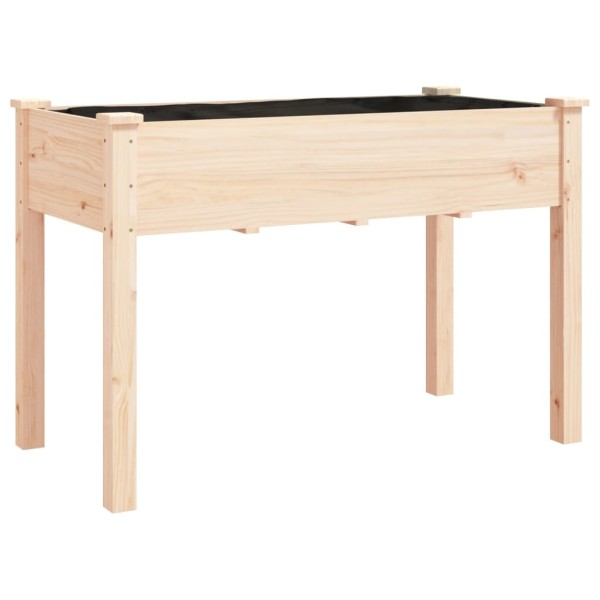 Jardinera con forro interior madera maciza abeto 118x59x76 cm Jardinera con forro interior madera maciza abeto 118x59x76 cm