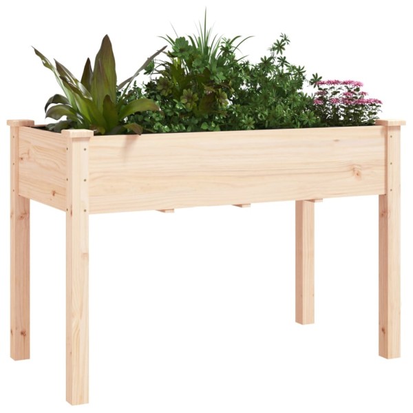 Jardinera con forro interior madera maciza abeto 118x59x76 cm Jardinera con forro interior madera maciza abeto 118x59x76 cm