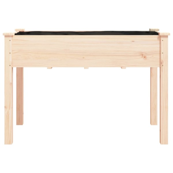 Jardinera con forro interior madera maciza abeto 118x59x76 cm Jardinera con forro interior madera maciza abeto 118x59x76 cm