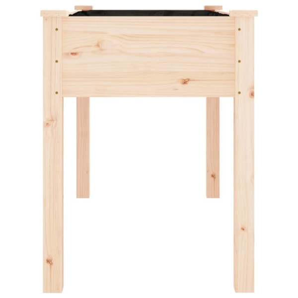 Jardinera con forro interior madera maciza abeto 118x59x76 cm Jardinera con forro interior madera maciza abeto 118x59x76 cm