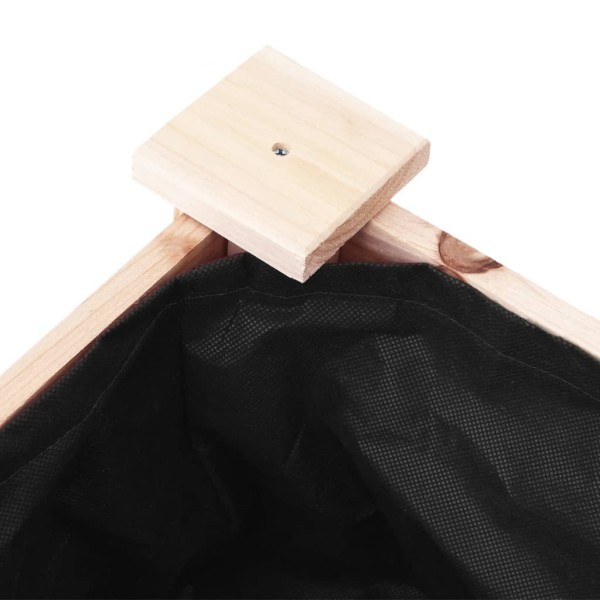 Jardinera con forro interior madera maciza abeto 118x59x76 cm Jardinera con forro interior madera maciza abeto 118x59x76 cm