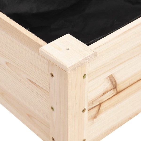 Jardinera con forro interior madera maciza abeto 118x59x76 cm Jardinera con forro interior madera maciza abeto 118x59x76 cm
