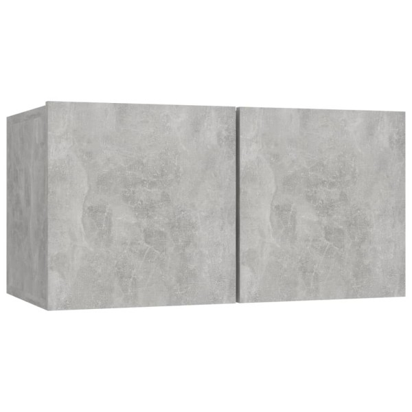Juego de muebles de salón 4 piezas gris hormigón Juego de muebles de salón 4 piezas gris hormigón