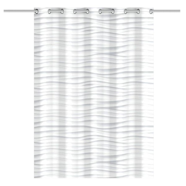 EISL Cortina de ducha con ondas blanco 200x180x0,2 cm EISL Cortina de ducha con ondas blanco 200x180x0,2 cm