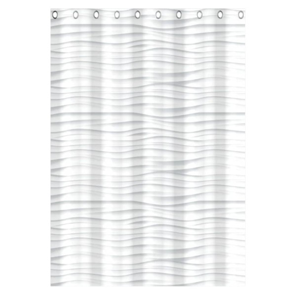 EISL Cortina de ducha con ondas blanco 200x180x0,2 cm EISL Cortina de ducha con ondas blanco 200x180x0,2 cm