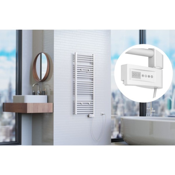 EISL Radiador de baño con temporizador blanco 120x50x15 cm EISL Radiador de baño con temporizador blanco 120x50x15 cm