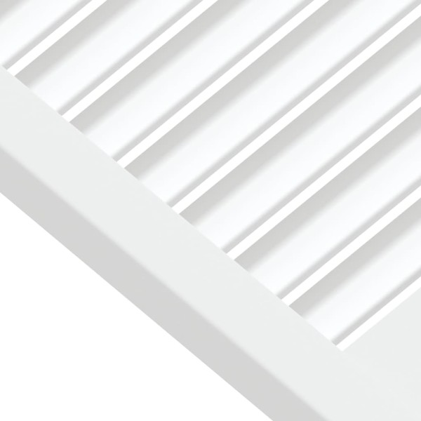 Puerta de armario lamas 2 uds madera pino blanco 61,5x39,4 cm Puerta de armario lamas 2 uds madera pino blanco 61,5x39,4 cm