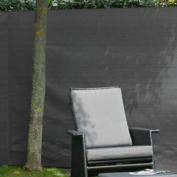 Nature Malla de ocultación de jardín PE gris antracita 1,5x5 m Nature Malla de ocultación de jardín PE gris antracita 1,5x5 m