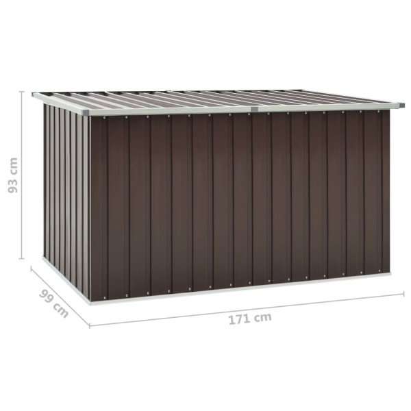 Caja de almacenamiento de jardín marrón 171x99x93 cm Caja de almacenamiento de jardín marrón 171x99x93 cm