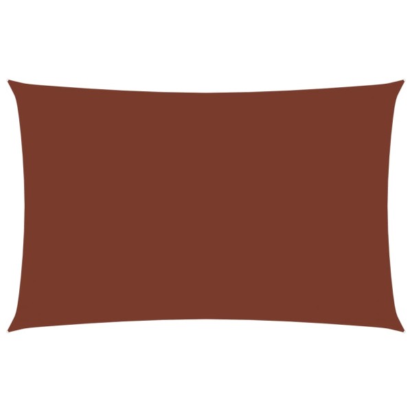 Toldo de vela rectangular tela Oxford terracota 2x4,5 m Toldo de vela rectangular tela Oxford terracota 2x4,5 m