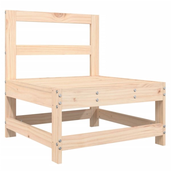 Sofá central con cojines madera maciza de pino Sofá central con cojines madera maciza de pino