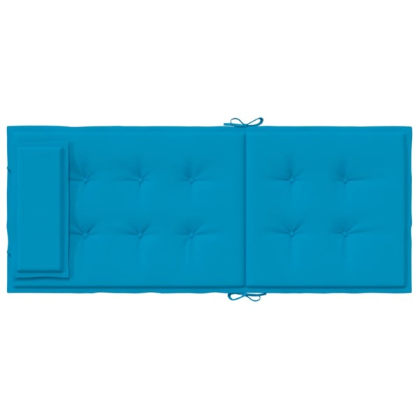 Cojines de silla con respaldo alto 4 uds tela Oxford azul claro Cojines de silla con respaldo alto 4 uds tela Oxford azul claro
