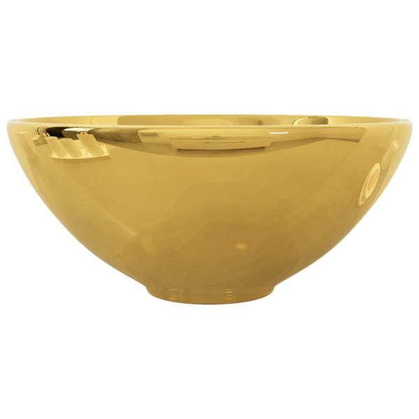 Lavabo 32,5x14 cm cerámica dorado Lavabo 32,5x14 cm cerámica dorado