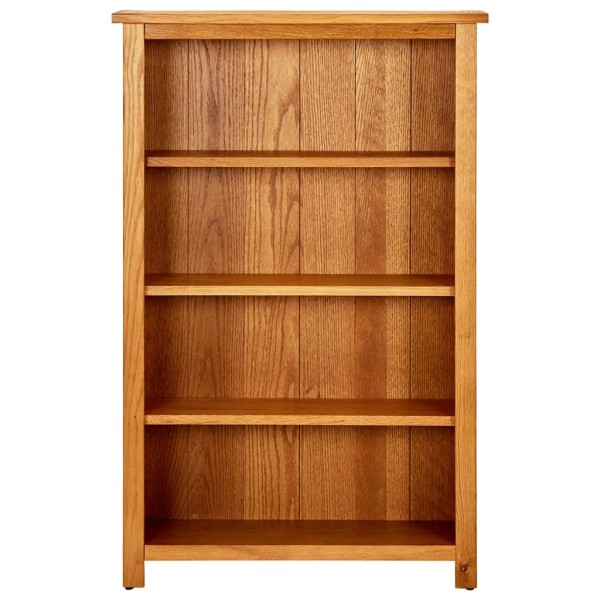Estantería de 4 niveles de madera maciza de roble 70x22x110 cm Estantería de 4 niveles de madera maciza de roble 70x22x110 cm