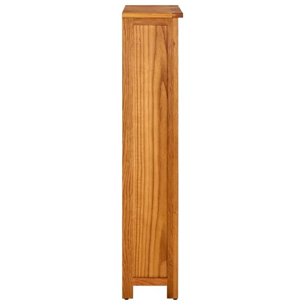 Estantería de 4 niveles de madera maciza de roble 70x22x110 cm Estantería de 4 niveles de madera maciza de roble 70x22x110 cm