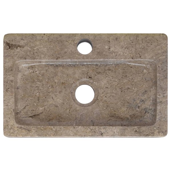 Lavabo de pared mármol gris 38x24x6,5 cm Lavabo de pared mármol gris 38x24x6,5 cm